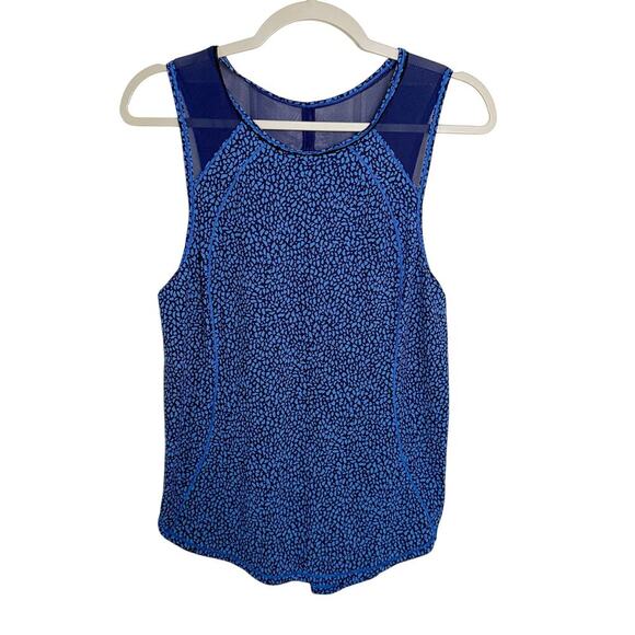 Lululemon Sculpt Tank Top Miss Mosaic Lakeside Blue Hero Blue Size - Picture 1 of 5